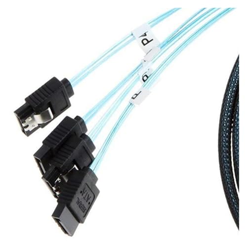 Cable Interno HD S-AS (SFF-8643) a 4x SATA Host miniatura 5