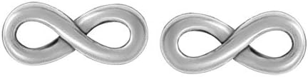 Boma Jewelry Sterling Silver Infinity Stud Earrings