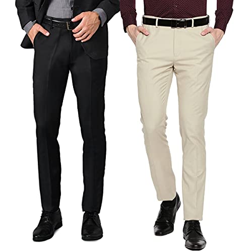 Image of Men's Regular Fit Formal Trousers Combo
