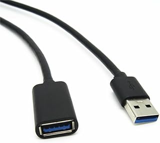 mini2x 【USB 3.0高速】 1.5m USBケーブル 延長 USB3.0 ケーブル 遅延無し ゲーミング ゲーム コントローラー 等 延長 PC USB タイプA オス - タイプA メス 高速データ転送 ブラック 快適 ロング ゆったり くつろぎ [並行輸入品]