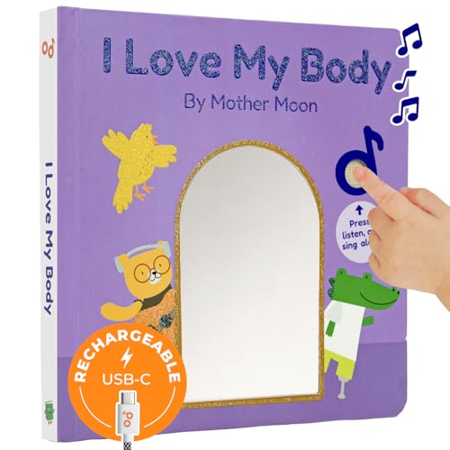 Image of Cali's Books I Love My Body Musical Book for Toddlers 1-3 by Mother Moon - Great Books for 1 Year Old and Books for 2 Year olds About Self-Love | Emotions Books for Toddlers 1-3