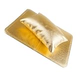 Artibetter Handauflage Nagelkissen Satz Pu Komfortables Handkissen Gold für Maniküre Pediküre Nagelkunst Enthusiasten mit Schutz für Tischplatte