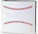 White Stitched Baseball Card Collectors 3-Ringed Album With 3" D-Rings