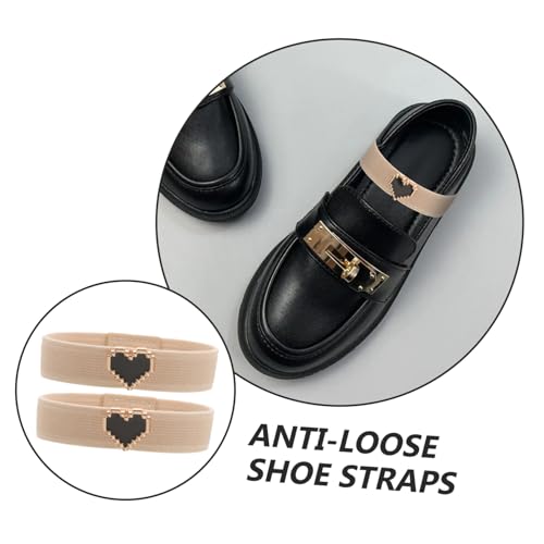 LIFKOME 1Pair Decorative Ankle Straps for Flat Shoes Elastic Loose Shoe Straps for Prevents Slipping Easy to Wear Enhances Glamour and Comfort Every Step3