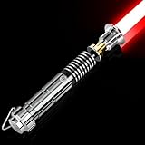 Adawlert Smooth Swing Luke Lightsaber, 16 RGB Colors Change Dueling Light Saber with Motion Control & 16 Sounds Fonts, Premium Metal Hilt Lightsaber for Adults, USB-C Recharge
