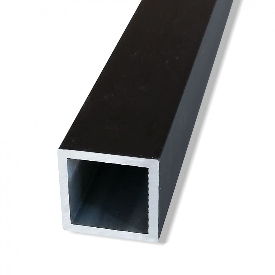 Perfiles cuadrados extruidos de aluminio anodizado mm 15x1,5 mm Color negro resistente y versátil para proyectos creativos de bricolaje y artesanía