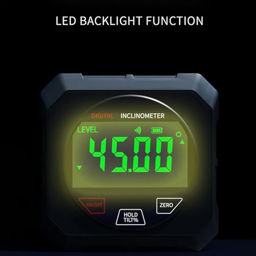 Outil d'angle de l'angle numérique avec base magnétique et écran LCD rétroéclairé - 7
