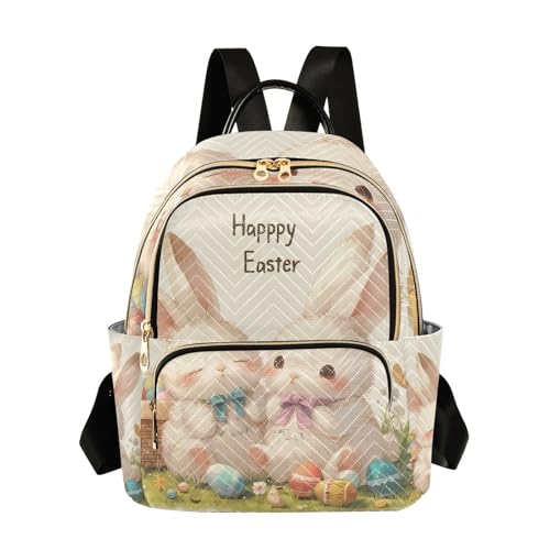 Sac à dos voyage convertible école sac infirmière imprimé lapin de Pâques M