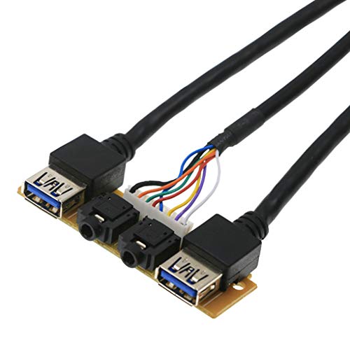 Panel frontal con conector de audio HD y cable interno miniatura 6