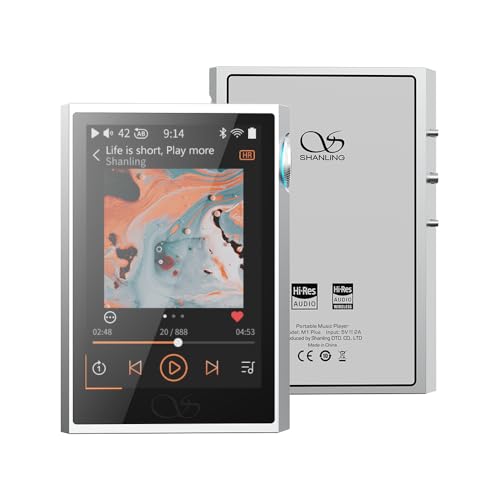 SHANLING M1 Plus M1Plus Protable Music Player MP3 ES9069Q DAC fA SGM8262 Av PCM768 DSD512 Bluetooth 5.2 LDAC WiFi DLNA Airpla