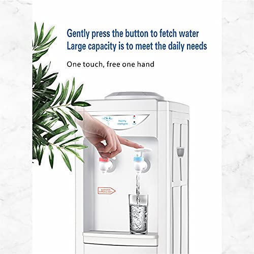 Top Loading Water Cooler Dispenser, Vertical Electric Hot & Cold Water Dispenser With Storage Cabinet, Hold 3 Or 5 Gallon Bottle, Child Safety Lock For Home Office #TOP6