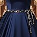 Urieo Boho Rhinestone Chain Belt Colorful Crystal Waist Chains Gothic Dress Fashion Belly Body Jewelry for Women