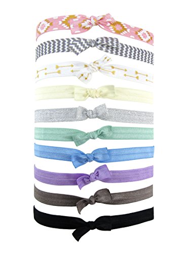 Styla Hair 10 Pack Baby Headbands - Girls Elastic Hair Bands Toddlers Accessories