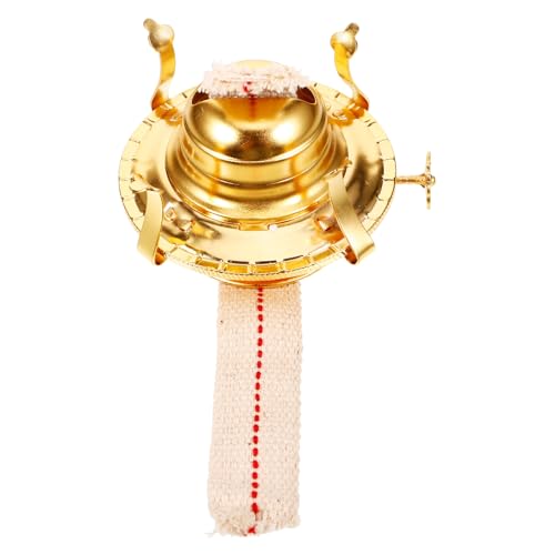 Toyvian Base Metálica Reguladora para Lámpara De Queroseno Vintage, Quemador Ajustable Grande De 4 Garras, Accesorio Funcional para Lámparas De Aceite En Hogar y Decoración