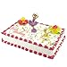 Produktbild Jacobi Decor Tortendekoration Kindergeburtstag | Motivtorte Tänzerin mit Happy Birthday Schild und Blumen | Kuchen und Torten schnell und einfach dekoriert