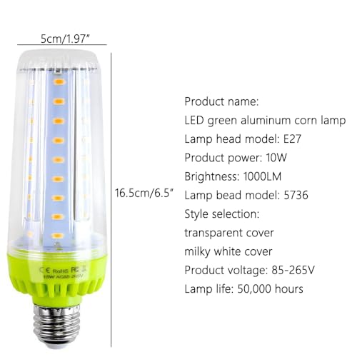 Ampoule LED E27 maïs super lumineuse 20W lumière intense non variable