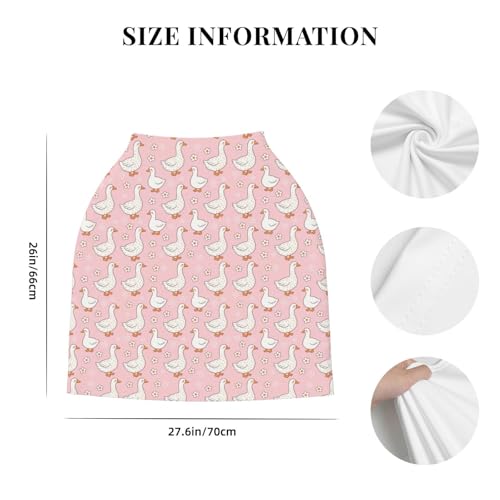 Image of Pink Goose Baby Stuff Car Seat Cover for Baby,Mom Nursing Breastfeeding Covers,Multi-Use Car Seat Canopy Carrier Cover,Stroller Cover Newborn Shower Gift for Boys Girls