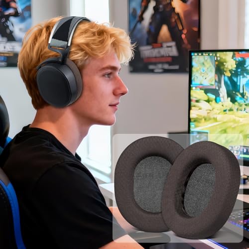 Image of SOULWIT Earpads Replacement for SteelSeries Arctis 1 /3 /5 /Arctis 7 /7+ /7P /7P+ /7X /7X+ /9 /9X /Pro /Prime(Do Not Fit Any Arctis Nova) Headset, Ear Pads Cushions with High-Density Foam (Arctis MF Coffee)