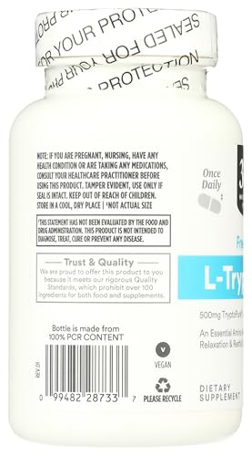365 by Whole Foods Market, Free-Form L-Tryptophan 500mg, Vegan, 60 Capsules - image 5
