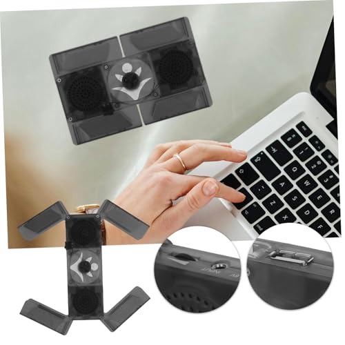 Base plegable para laptop con ventilador y luz LED GALPADA miniatura 3
