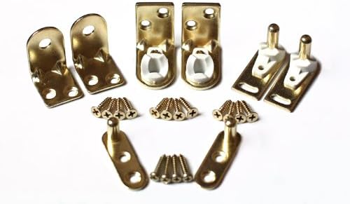 Cafe Door Hinges by Cafe Doors Emporium | Double Acting Premium Cafe Door Gravity Hinge Heavy Duty Hardware Set in Polished Brass - For Saloon Bar Pub Western Swinging Doors by Cafe Doors Emporium