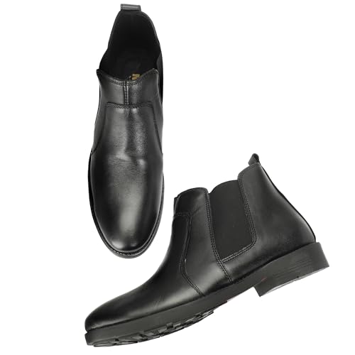 Image of NARKI Leather Chelsea Boots for Men|Soft Cushioned Insole, Slip-Resistance for Men 7003