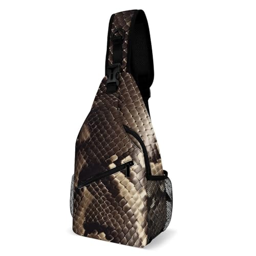Sac banane tendance effet serpent blanc pour voyage et sorties urbaines décontractées