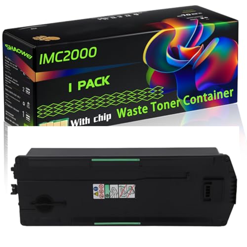 IMC2000 Compatible for Ricoh Waste Toner Container 418425 IM C2000 IM C2500A IM C6000 IM C2000A IM C4500 IM C2500 IM C5500 Printers, High Yield Alternatives Reliable Printing (Black)