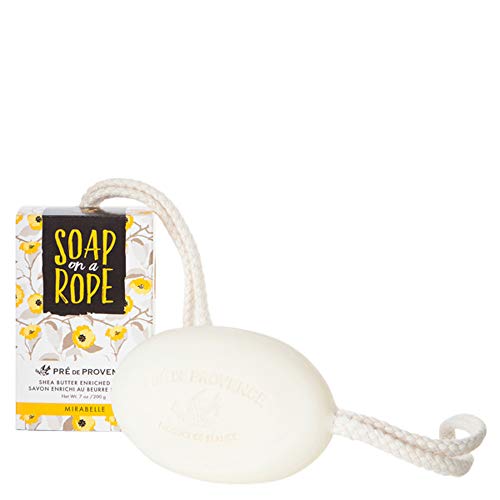 Pre de Provence Soap on a Rope Shea Butter Enriched French Bar Soap 200g Mirabelle