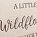 GIOGUK A Little Wildflower Is On Her Way Decal - Baby Shower, Gender Reveal Party Decoration Supplies, Flower Wildflower Theme Wall Stickers, Wildflower Sign Balloon Arch And Backdrop Decorative Decal