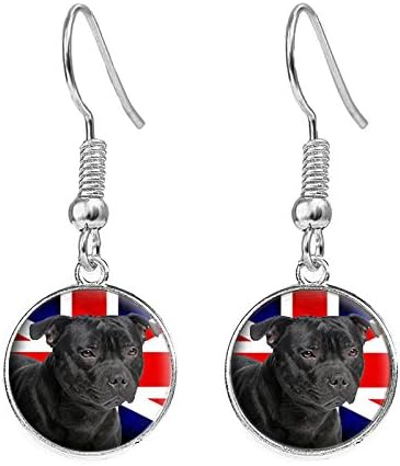 staffy earrings