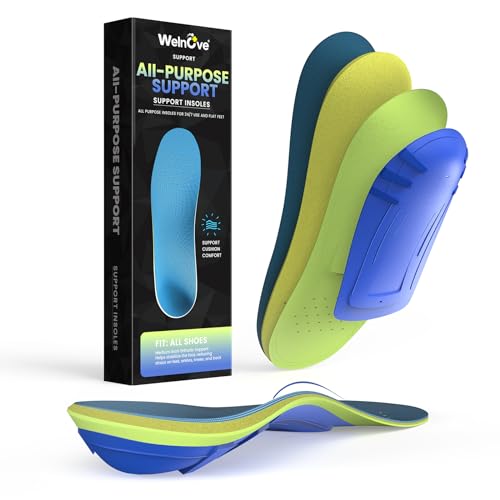 Semelles Orthopédiques Pieds Creux Welnove Vertes en Taille M