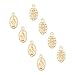 UNICRAFTALE 10 pièces Ovale Doré avec Breloques Vierge Marie 304 pendentifs Médaille Miraculeuse en Acier Inoxydable 0.8mm Petit Trou Charmes pour la Fabrication de Bijoux