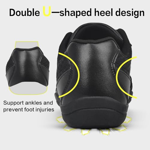 Image of Cheer Shoes for Youth Girls White Cheerleading Athletic Dance Shoes Tennis Sneakers for Competition Sport Training
