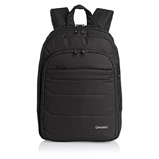 National Geographic - Mochila De Hombre De Nylon En Color Negro
