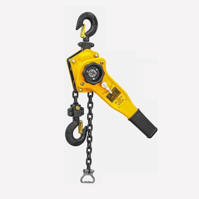 Paranco elettrico Filo manuale in acciaio al manganese Gancio per trazione manuale Strumento di sollevamento Leva Piccola catena a mano Paranco per trazione manuale 3M montacarichi da balcone(3M,1000