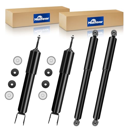 Maxfavor 4WD Front Rear Shocks Struts fit for Chevy Silverado 1500 GMC Sierra 1500 1999 2000 2001 2002 2003 2004 2005 2006/2007 Silverado 1500 Classic Sierra 1500 Classic Shock Absorbers Suspensions