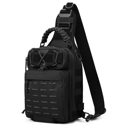 kefit Fishing Backpack with Rod Holder, Lightweight Fishing Tackle Backpack for Fishing, Sling Fishing Bag Backpack