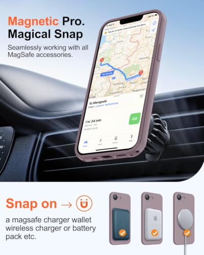 Image of Magnetic for iPhone 17e Case /iPhone 16e Case,Shockproof Matte Case,Lavender