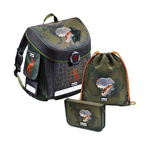 Preisvergleich Produktbild Lizenz Baggymax Canny Schulranzen Set Dinosaur