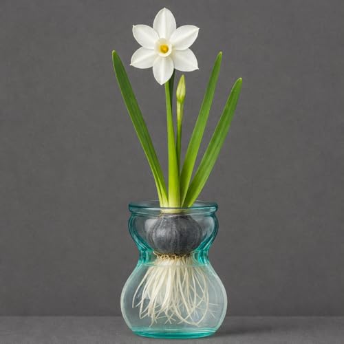 Ziva Paperwhite Bulb and Forcing Vase - Ready to Grow
