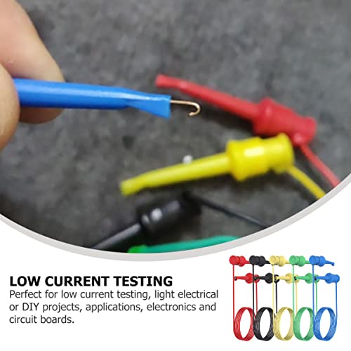 iplusmile 5 Peças Jacaré De Silicone Para Teste De Teste De Gancho Sonda De Teste Fios De Multímetro