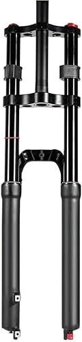 Miniatura 7 de HIMALO DH Horquilla de suspensión para bicicleta de montaña, 27.529 pulgadas, MTB Air Fork Travel 5.906 in 1-18 recta doble corona horquilla rebote