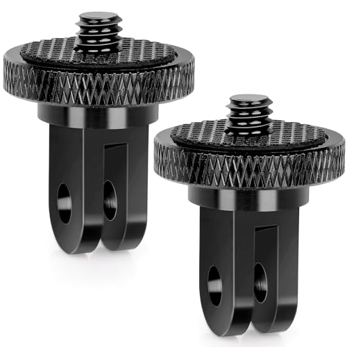 Tripod Mount Adapter for Gopro, Camera 1/4”-20 Tripod Mount for Insta 360/Gopro Hero/Sony Xiaomi yi Sjcam Action Cameras and Other Standard 1/4 Accessories