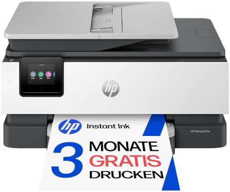 HP OfficeJet Pro 8122e Multifunktionsdrucker, 3 Monate gratis drucken Instant Ink inklusive, Drucker, Scanner, Kopierer, Fax, WLAN, LAN, Duplex, ePrint, Airprint, Basalt