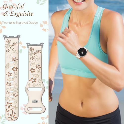 Correa deportiva de silicona floral para Samsung Galaxy Watch miniatura 2