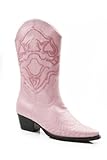Roper Kids Girls Pink Faux Leather Shiny Satin Sequins...