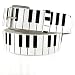 GENUINE LEATHER SNAP ON STUDDED WHITE PIANO BELT Medium (34-36)