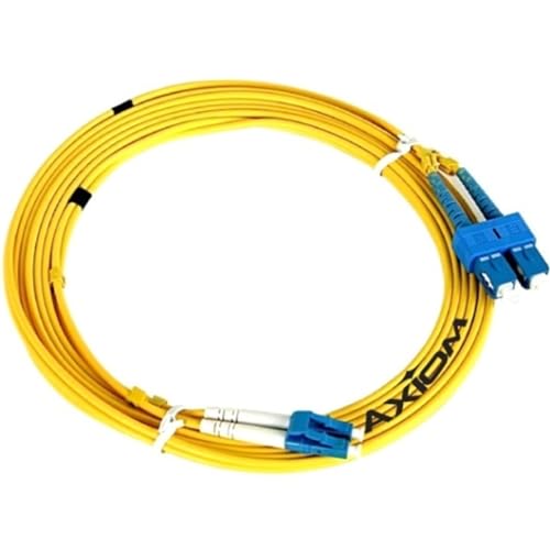 Câble fibre optique jaune 15m SC ST jarretière optique OFNR