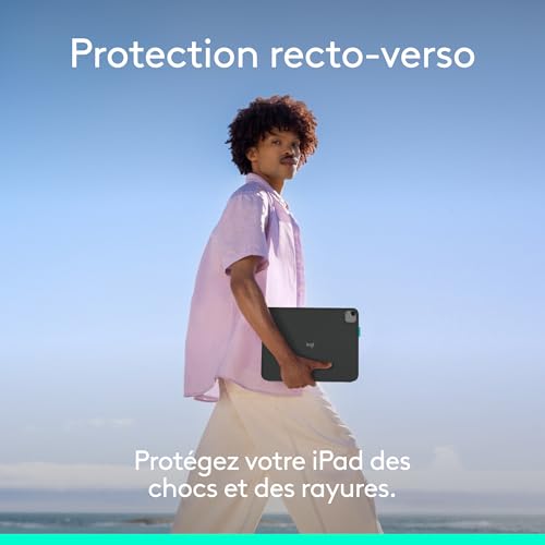 Flip Folio étui clavier pour iPad Pro 11 pouces M4 et iPad Air 11 pouces M2 et M3 5e génération 2024 - vue 6